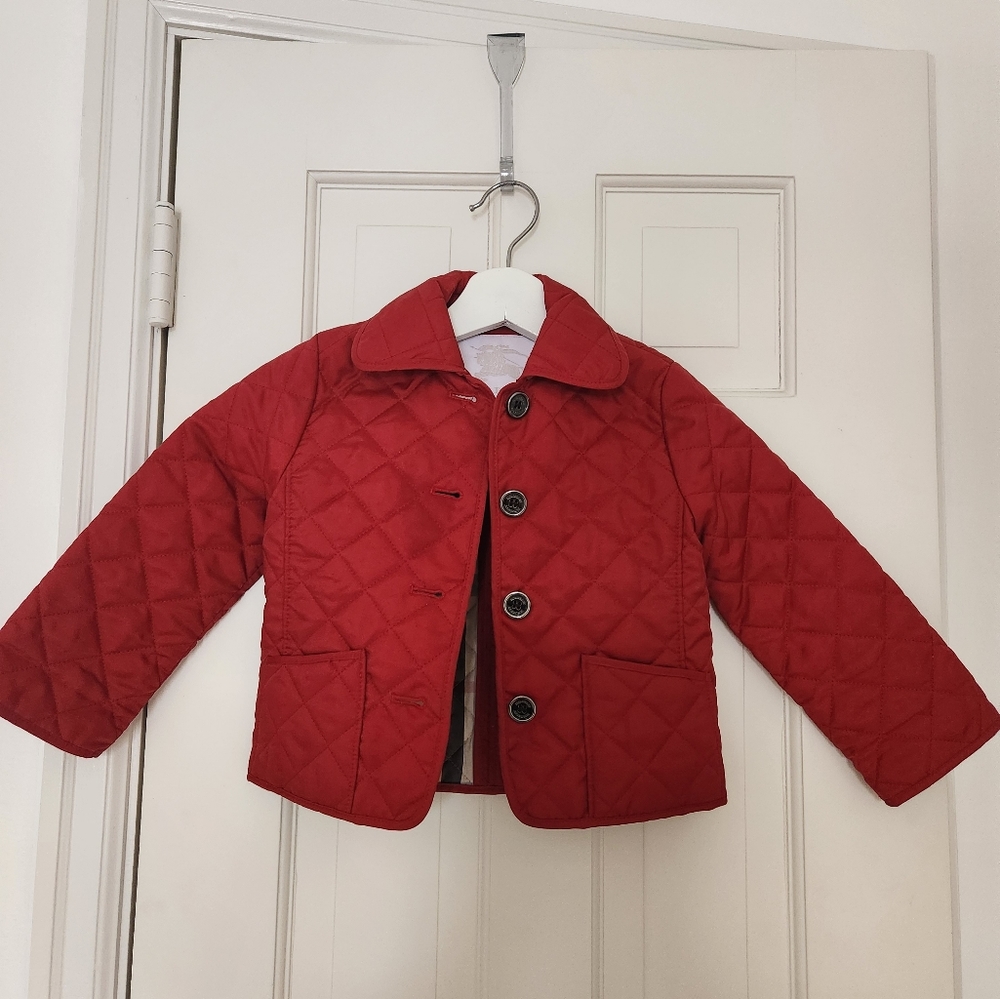 Red quilted Toddler 2 coat
